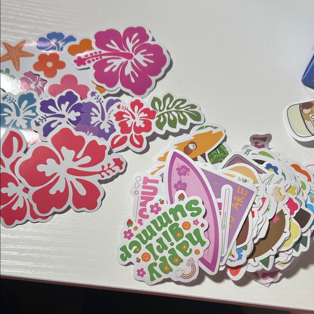 Colorful Floral and Summer Stickers